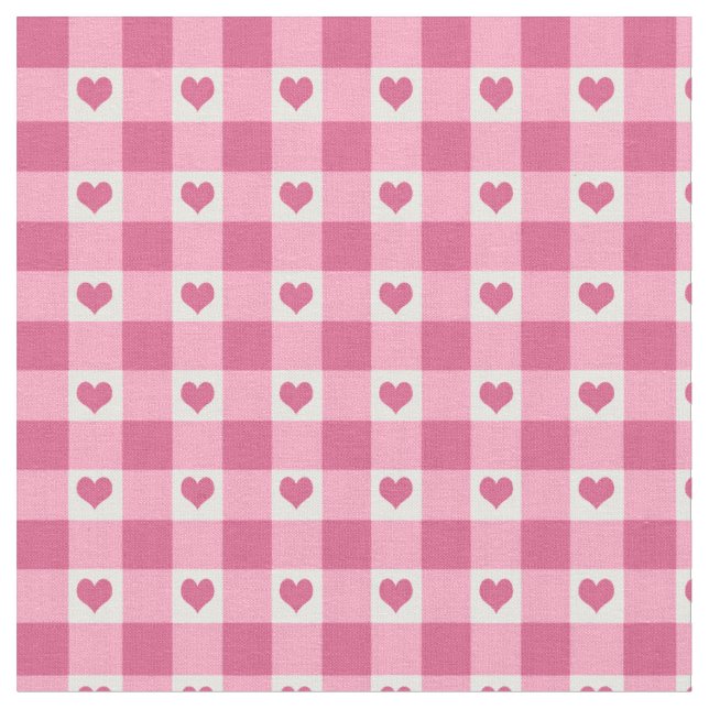 Tissu Rose de contrôle de guingan et de motif | de (Fermer)