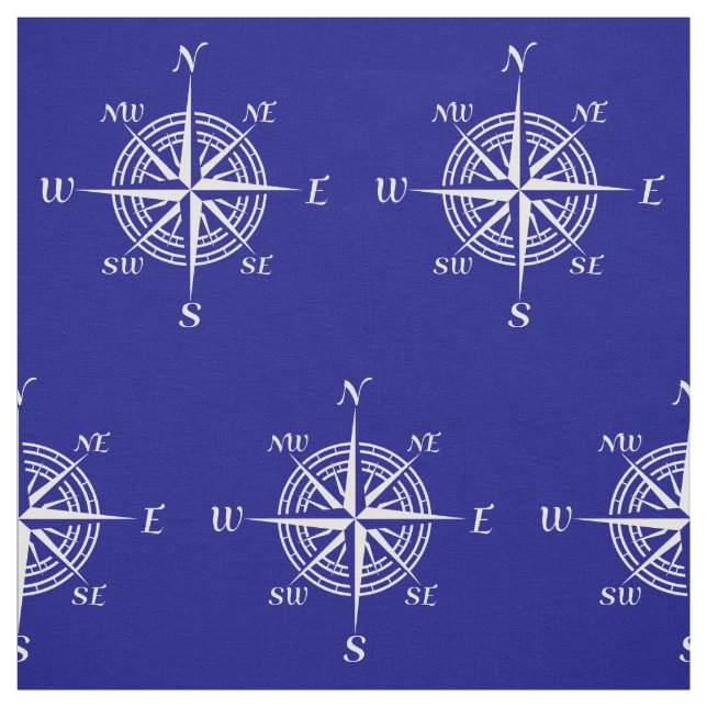 Tissu Rose De Décoration Côtière Bleu Et Blanc De La Mar (Échantillon)