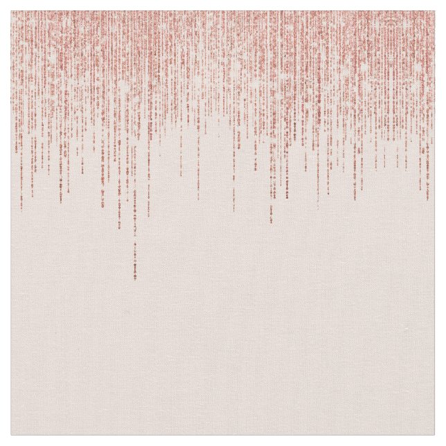 Tissu Rose de luxe Gold Sparkly Glitter Fringe (Fermer)