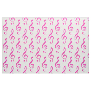 Tissu rose de motif de clef triple