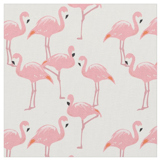 Tissu rose de motif de Flamants roses (Fermer)