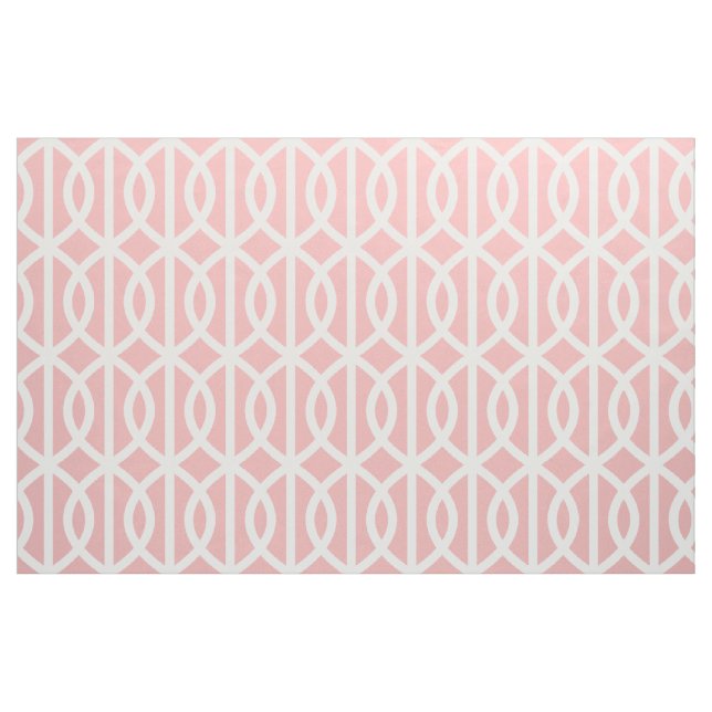 Tissu rose de motif de treillis de poudre (Fat Quarter)
