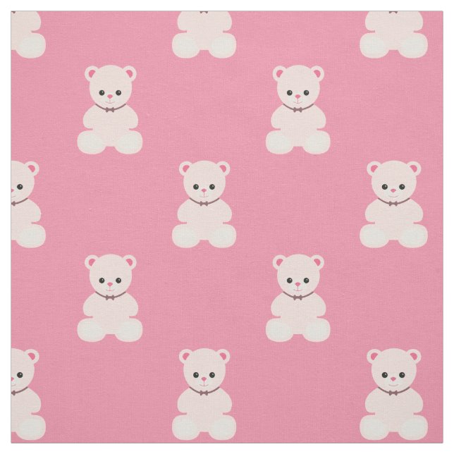 Tissu rose de nounours (Échantillon)
