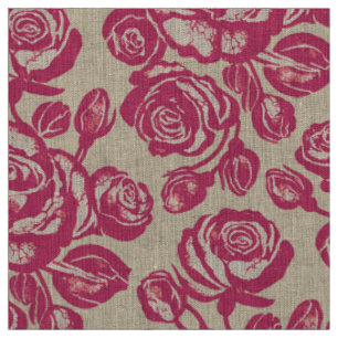 Tissu Rose de Terre Rose