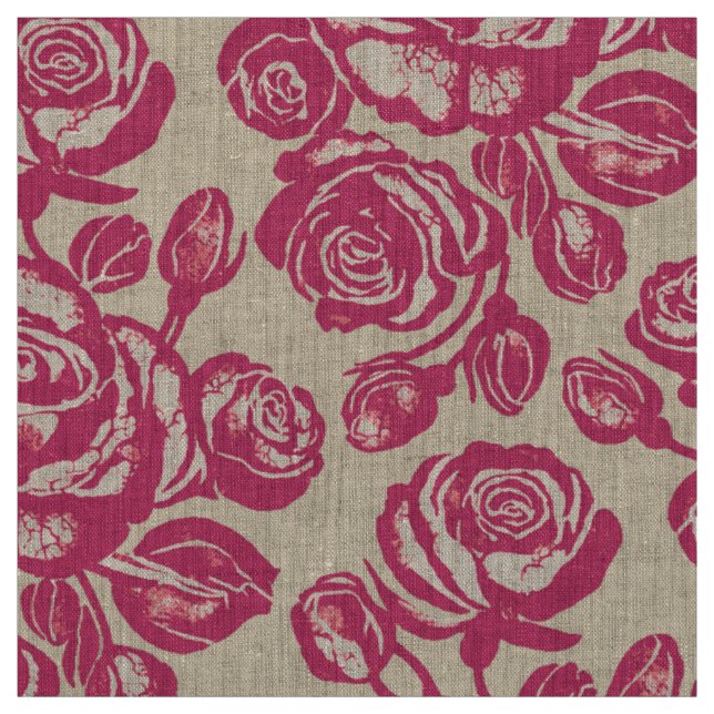 Tissu Rose de Terre Rose (Échantillon)