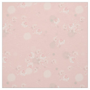 Tissu Rose de thé doux