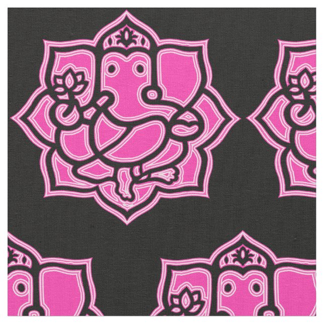 Tissu rose du coton peigné par Ganesh (56" (Fermer)