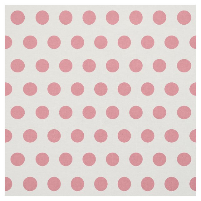 Tissu rose et blanc de métier de point de polka (Échantillon)