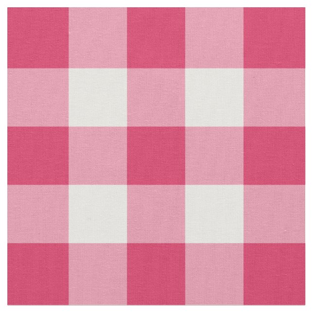 Tissu rose et blanc de pastèque de guingan de (Fermer)