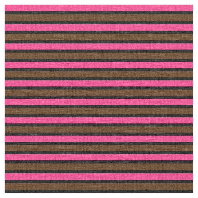 Tissu rose et Brown à 12 bandes (Fermer)