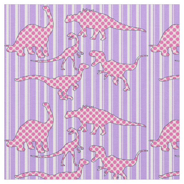 Tissu rose et pourpre de dinosaure (Fermer)