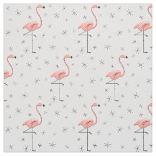 Tissu rose Flamant rose