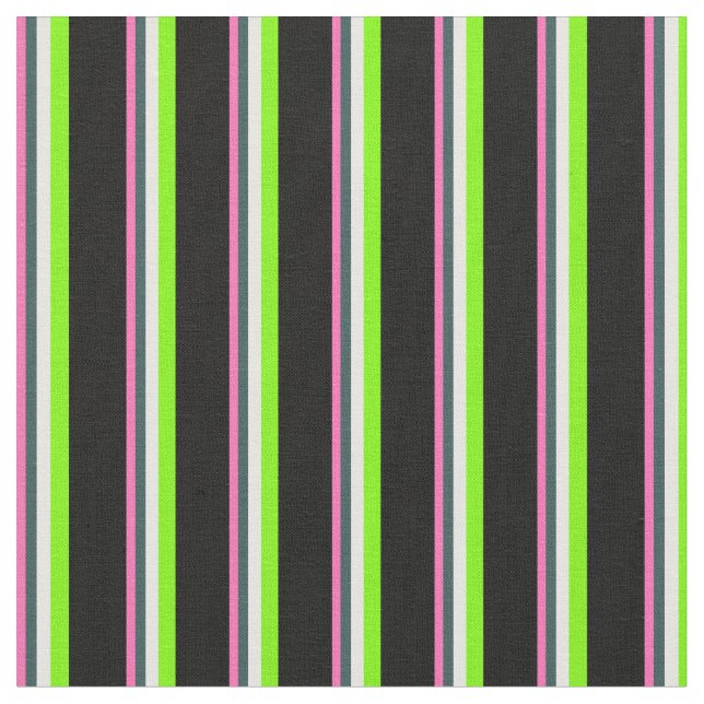 Tissu rose, gris ardoise foncée, crème à la menthe, vert (Fermer)