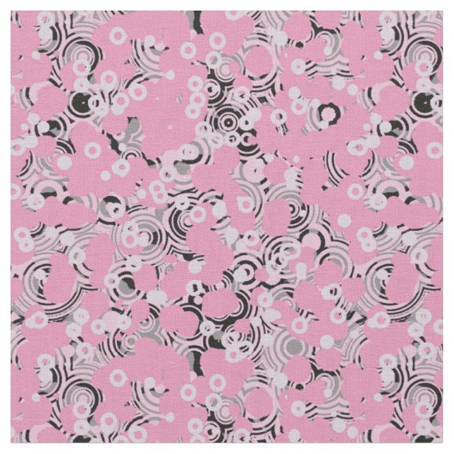 Tissu rose gris et noir abstrait (Fermer)