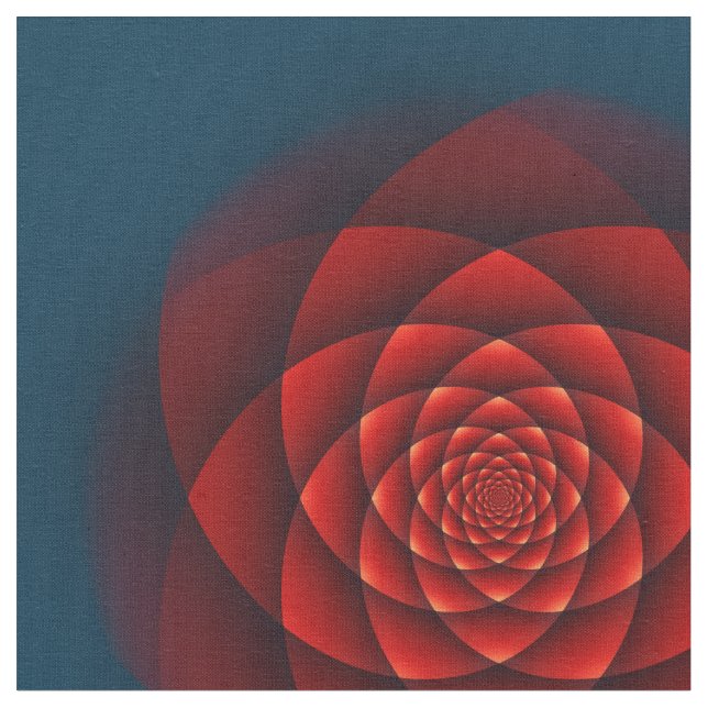 Tissu Rose Kaleidoscope rouge + votre idée (Fermer)