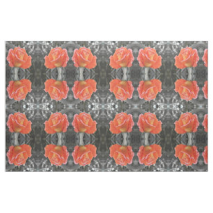Tissu rose orange tissu, maison colorée textile