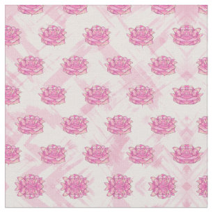 Tissu Rose Peach Rose Floral Aquarelle Brosse