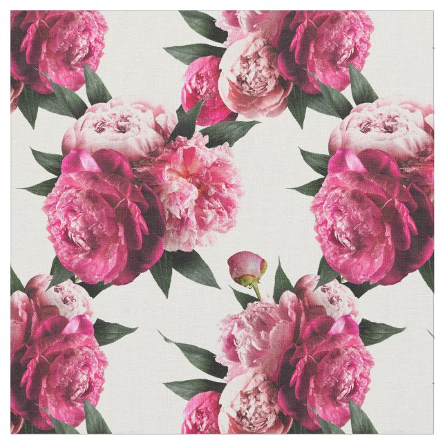 Tissu rose Peony (Fermer)