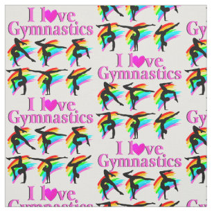 TISSU ROSE PLANCHE J'AIME LA CONCEPTION DE GYMNASTICS