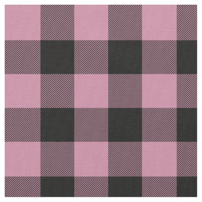 Tissu Rose poussiéreux et noir de buffle plaqué (Fermer)