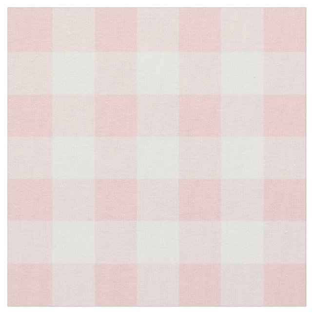 Tissu Rose Quartz rose et blanc En vichy chèque (Fermer)