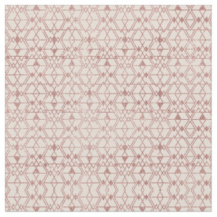 Tissu Rose Rose Parties scintillant or Triangle Tribal G