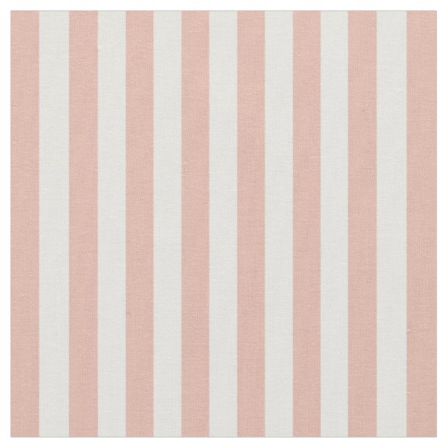 Tissu Rose Saumon & Rayures d'Ivoire (Fermer)
