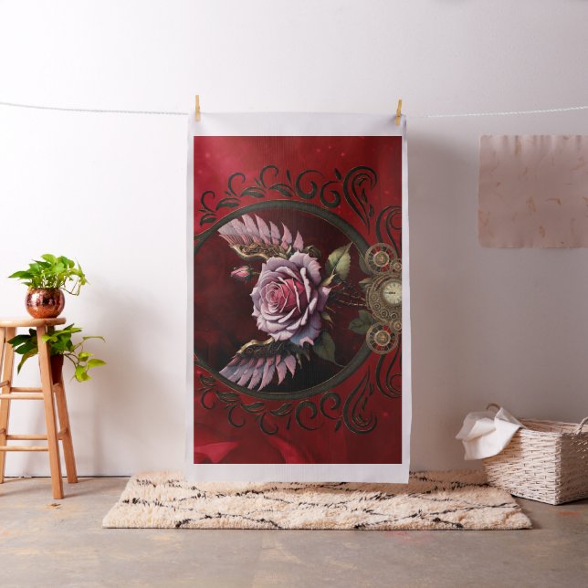 Tissu Rose Steampunk (In Situ)