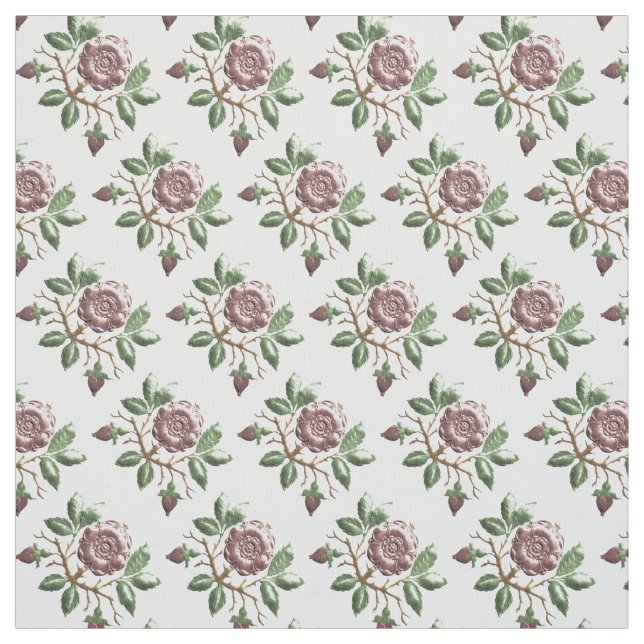Tissu Rose Tudor (Échantillon)