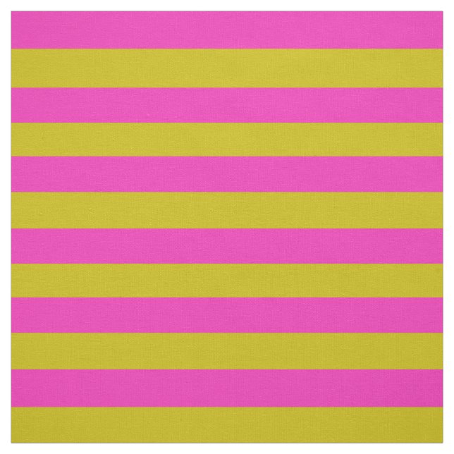 Tissu rose vif, maille d'or foncé, rayures (Échantillon)