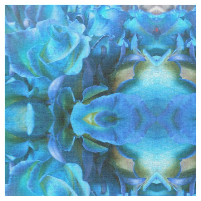 Tissu Roses bleus (Fermer)