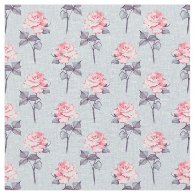 Tissu Roses délicats 7 (Fermer)