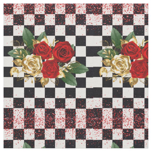 TISSU ROSES, FLEURS, MOTIF (Fermer)