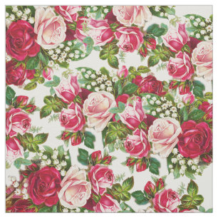 Tissu Roses roses rose pastel Vintages