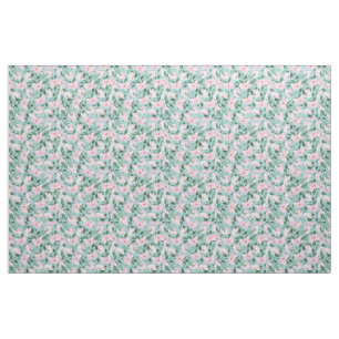 Tissu Roses roses roses Floral Peinture Poudre Bleu