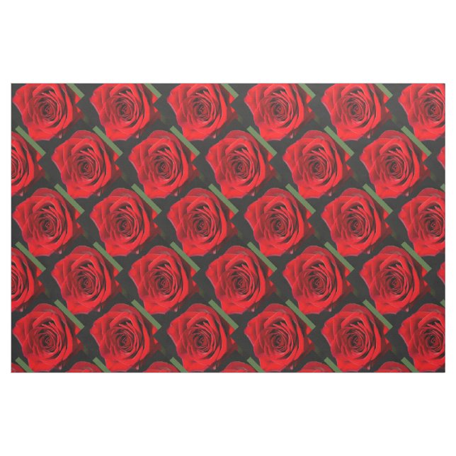 Tissu Roses rouges (Fat Quarter)