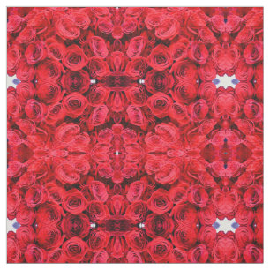 Tissu Roses rouges