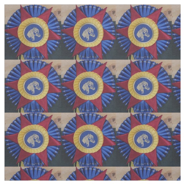Tissu Rosette du spectacle de chevaux (Échantillon)