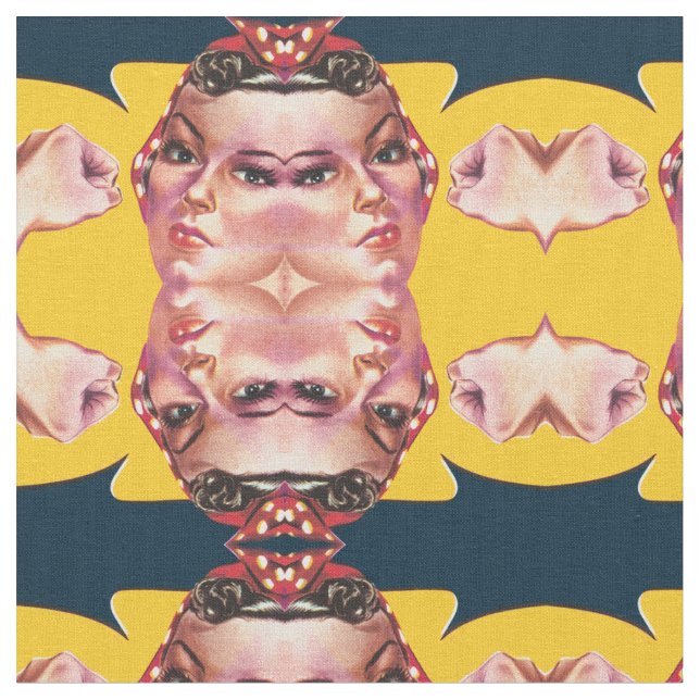 Tissu rosie la riveteuse (Fermer)