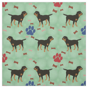 Tissu Rottweiler de bande dessinée
