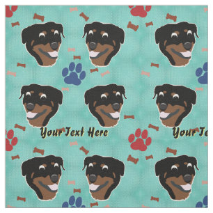 Tissu Rottweiler de bande dessinée