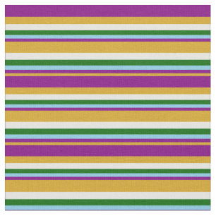 Tissu Roue d'or, violet, bleu ciel, crème verte et menth