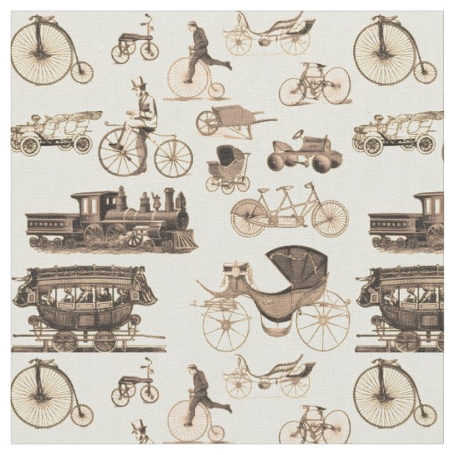 Tissu Roues vintages (Fermer)