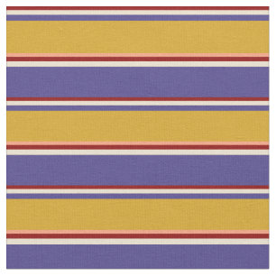 Tissu Rouge, Beige, Bleu, Roue d'or & Saumon clair