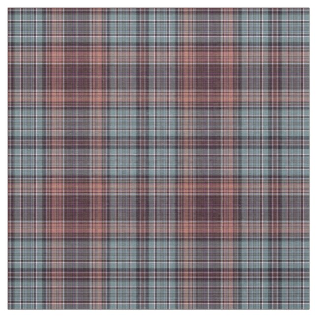 Tissu Rouge bleu Tartan Plaid (Échantillon)