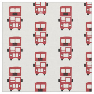 Tissu rouge d'autobus à  impériale