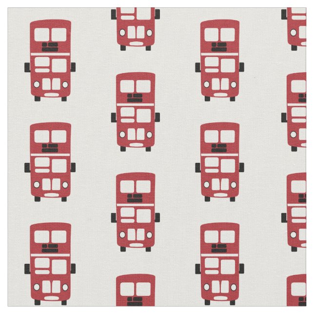 Tissu rouge d'autobus à  impériale (Fermer)