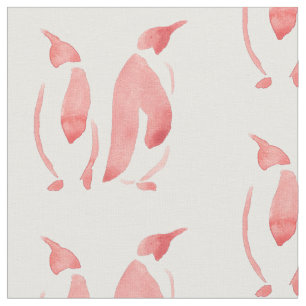Tissu rouge de pingouin