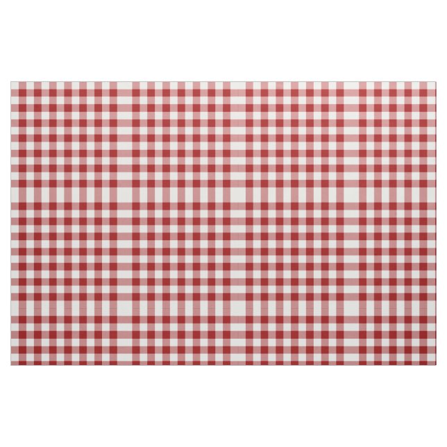 Tissu rouge et blanc intime de motif de bloc de (Fat Quarter)