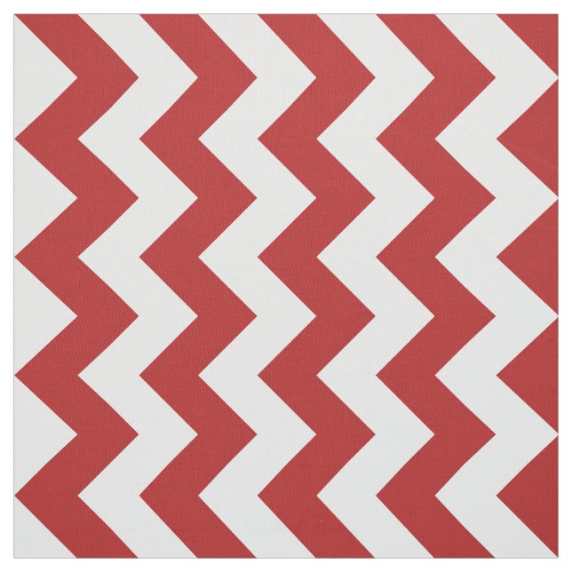 Tissu rouge et blanc vertical de motif de zigzag (Échantillon)